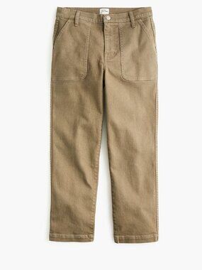 J.Crew Straight Leg Crop Jean - Garment-Dyed Denim